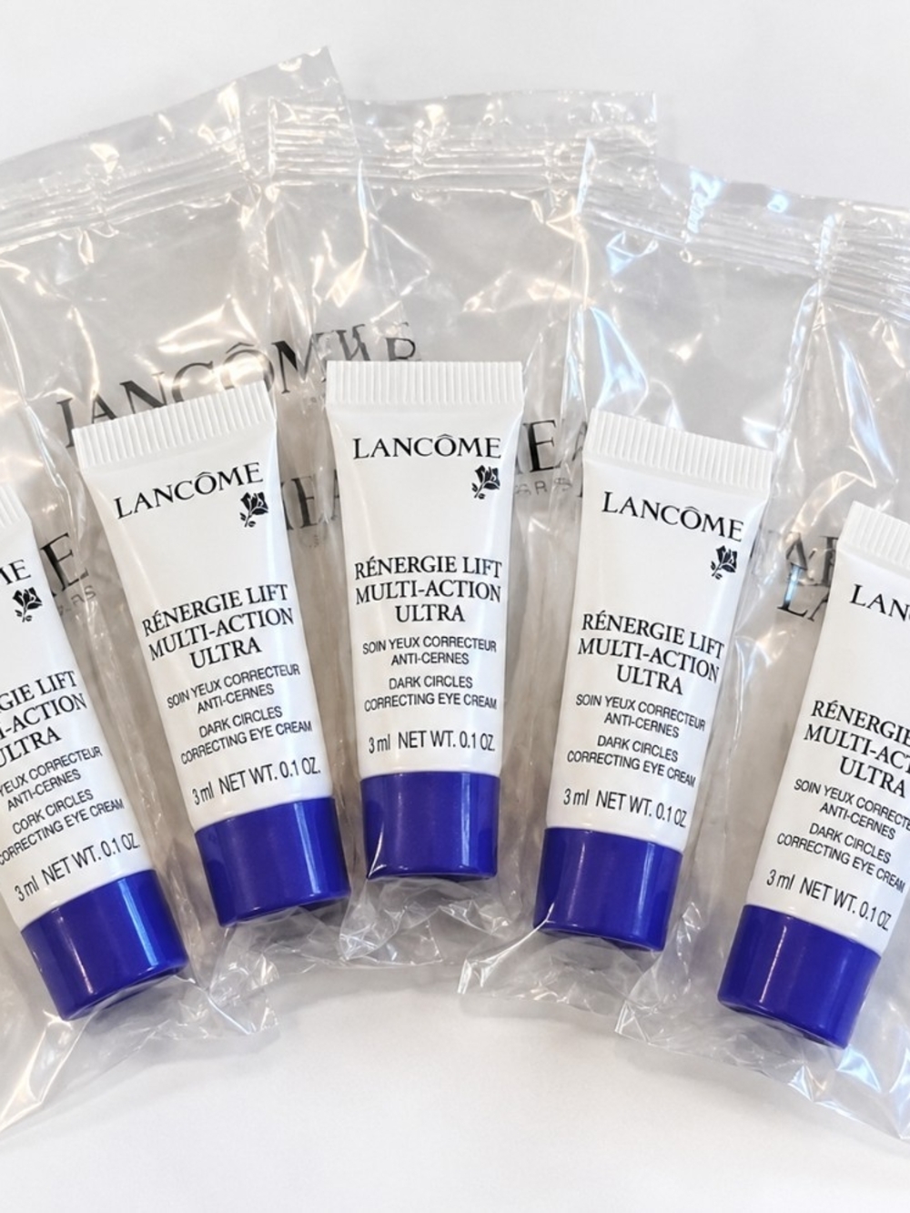 Lancome Renergie Lift Multi-Action Ultra Dark Circle Eye Cream 5 Pack NEW Sealed